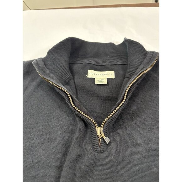 Cutter & Buck Men's Half Zip Sweater Black Size XLT - Picture 5 of 8
